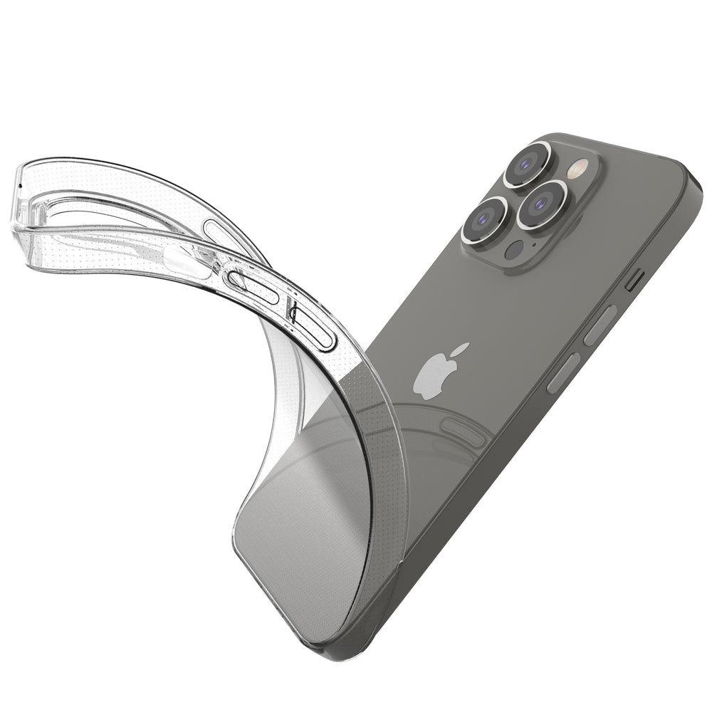 Ultra Clear 0,5 mm iPhone 14 Pro cover gel gennemsigtigt