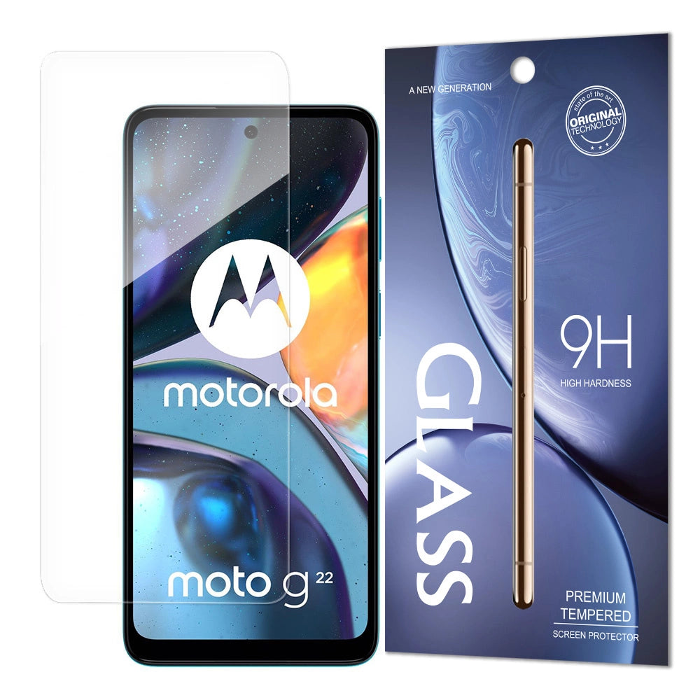 Skærmbeskyttelse af hærdet glas 9H til Motorola Moto G22 (emballage - konvolut)