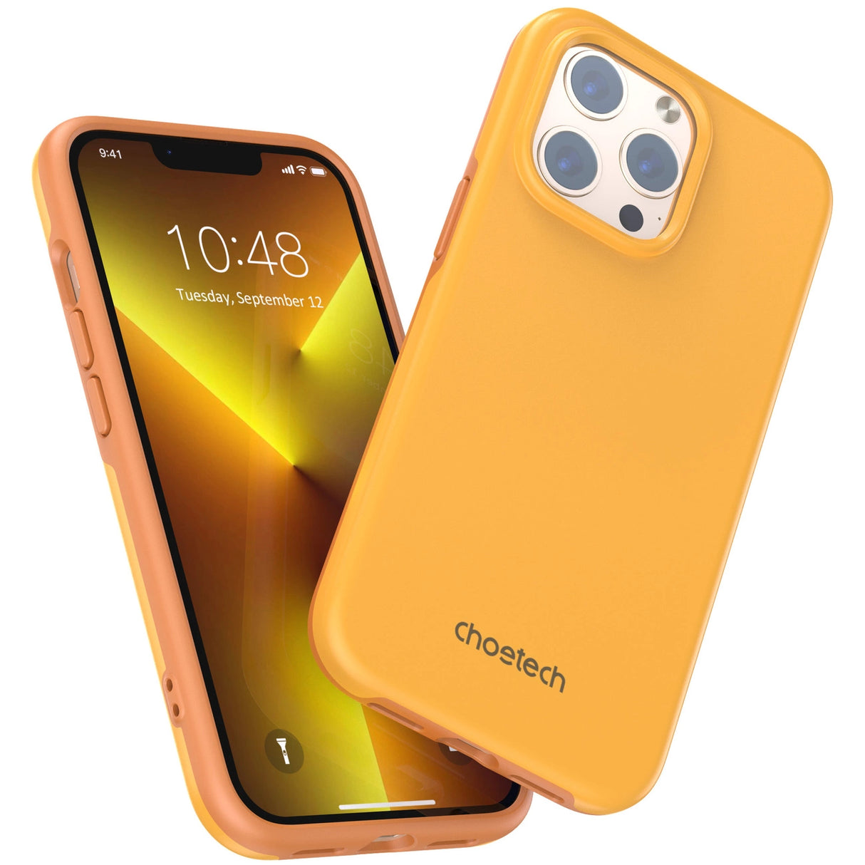 Choetech MFM Anti-drop case Made For MagSafe til iPhone 13 Pro orange (PC0113-MFM-YE)