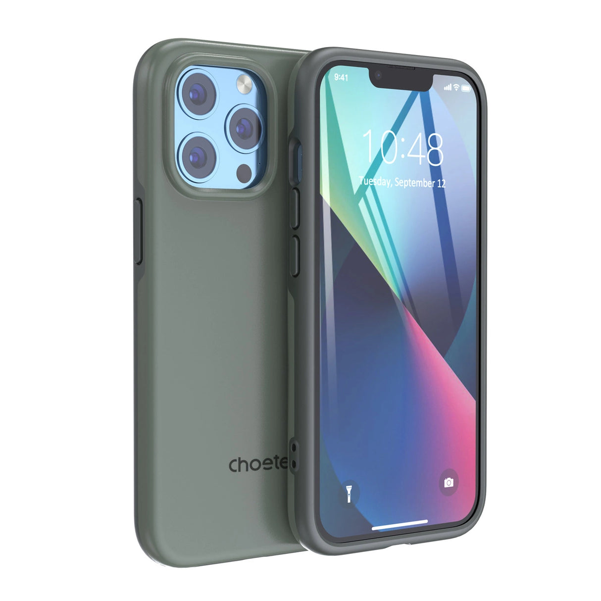 Choetech MFM Anti-drop Case Cover til iPhone 13 Pro Max grøn (PC0114-MFM-GN)