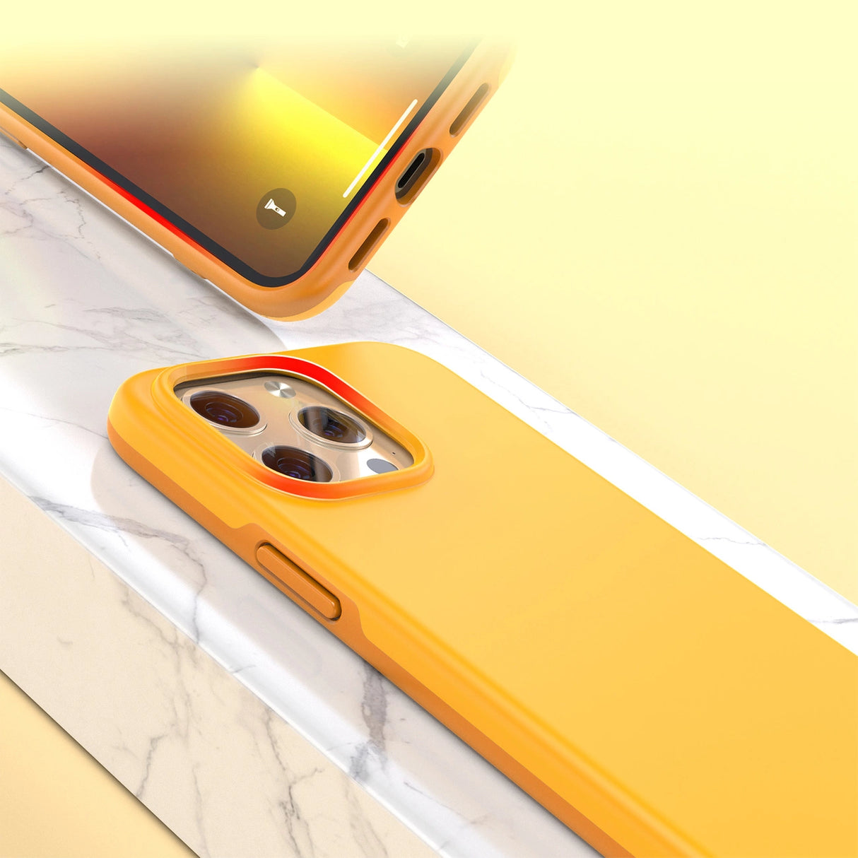 Choetech MFM Anti-drop Case Cover til iPhone 13 Pro Max orange (PC0114-MFM-YE)