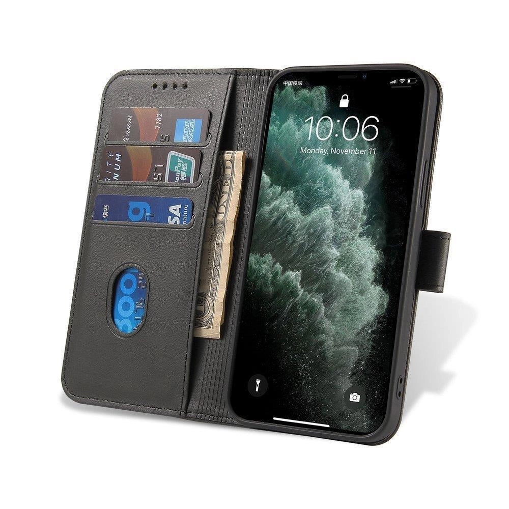 Magnet Case elegant cover cover med flap og stand funktion til Samsung Galaxy M53 5G sort