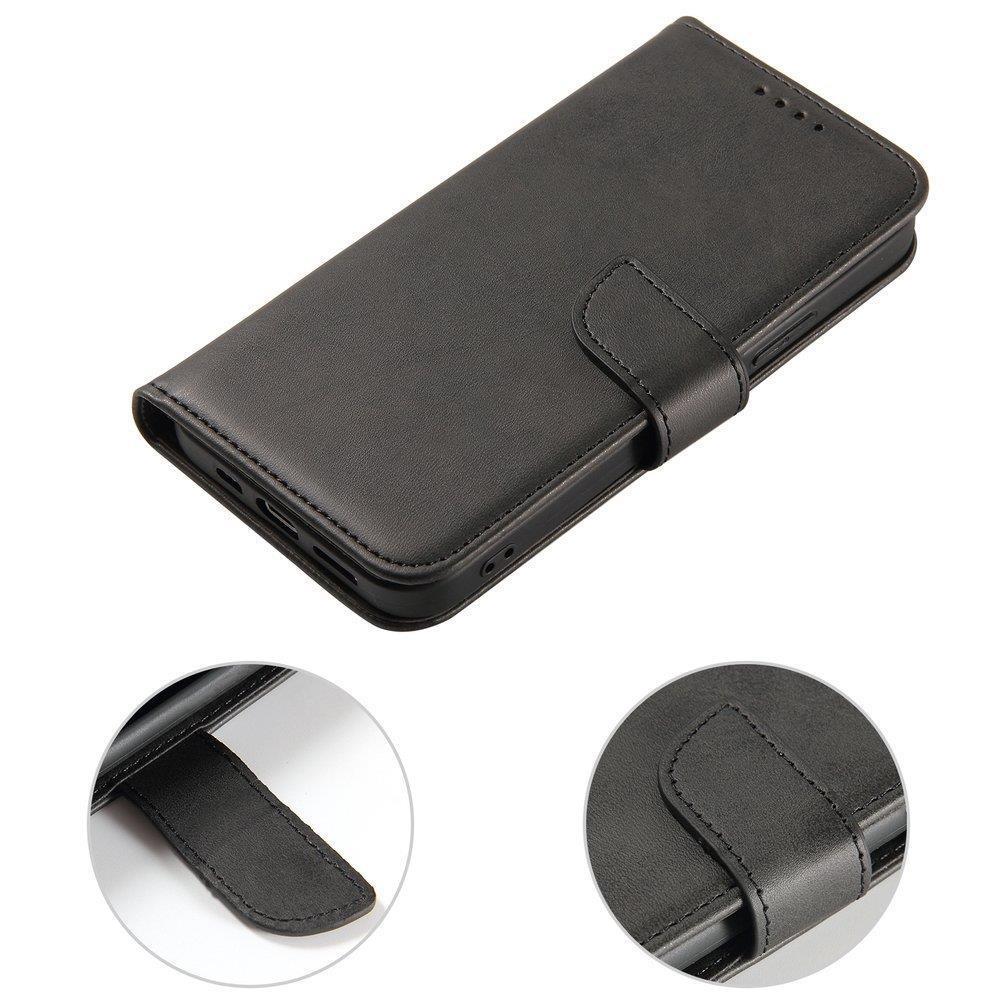 Magnetkasse elegant kasse med flap- og stativfunktion Honor Magic 4 Pro sort