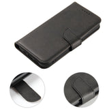Magnet Case elegant forside med flap og stativ funktion Honor Magic 4 sort