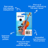 Epson Enkeltpakke, sort 250XL Violin Claria Photo HD-blæk