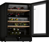 Bosch Serie 6 KWK16ABGB vinkøler Vin køleboks Fritstående Sort 44 flaske(r)