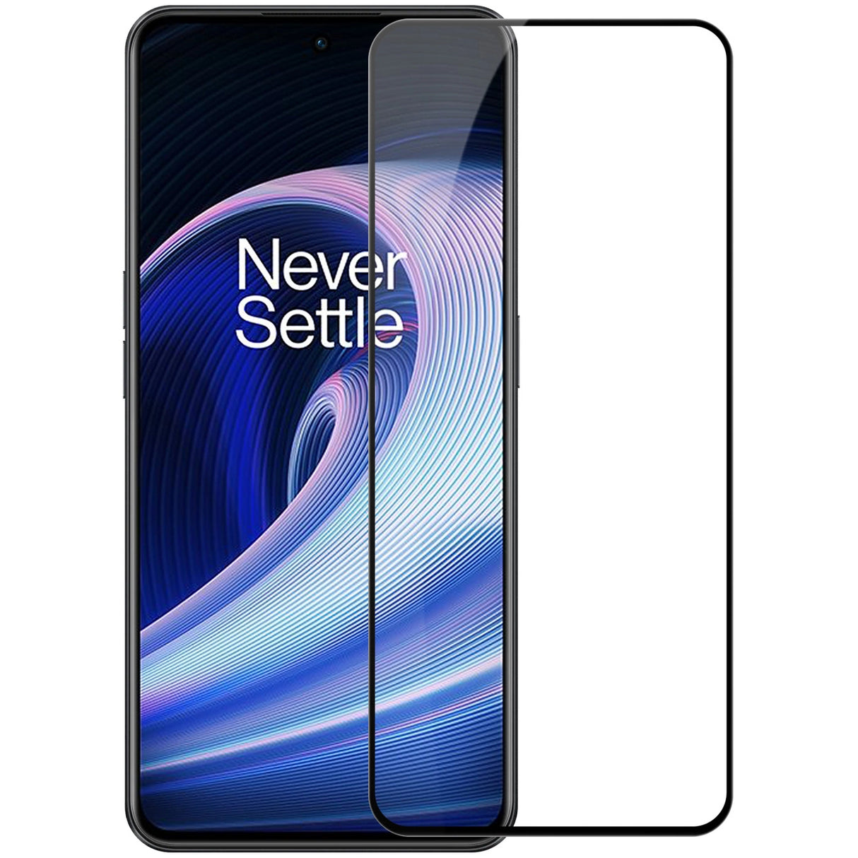 Nillkin CP+PRO ultra-tynt hærdet glas til hele skærmen med en 0,2 mm ramme 9H OnePlus Ace sort