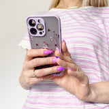 Design Case for iPhone 12 Pro Max blomsterhylster lysblå