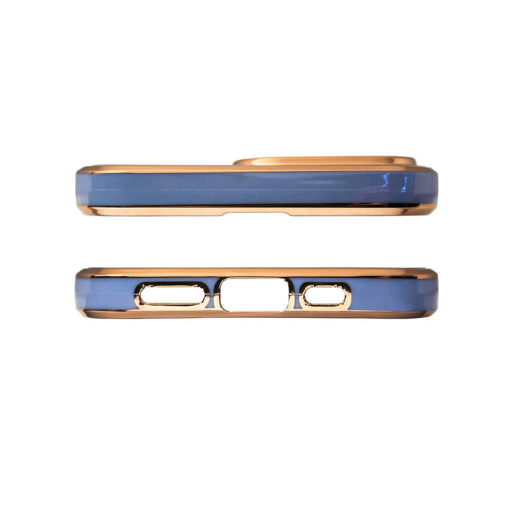 Lighting Color Case for Xiaomi Redmi Note 11 guld ramme gel cover blå