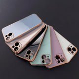 Lighting Color Case for Xiaomi Redmi Note 11 guld ramme gel cover blå