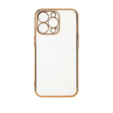 Lighting Color Case for Xiaomi Redmi Note 11 gel cover med guldramme hvid
