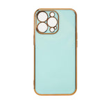 Lighting Color Case for Xiaomi Redmi Note 11 gel cover med guldramme mint