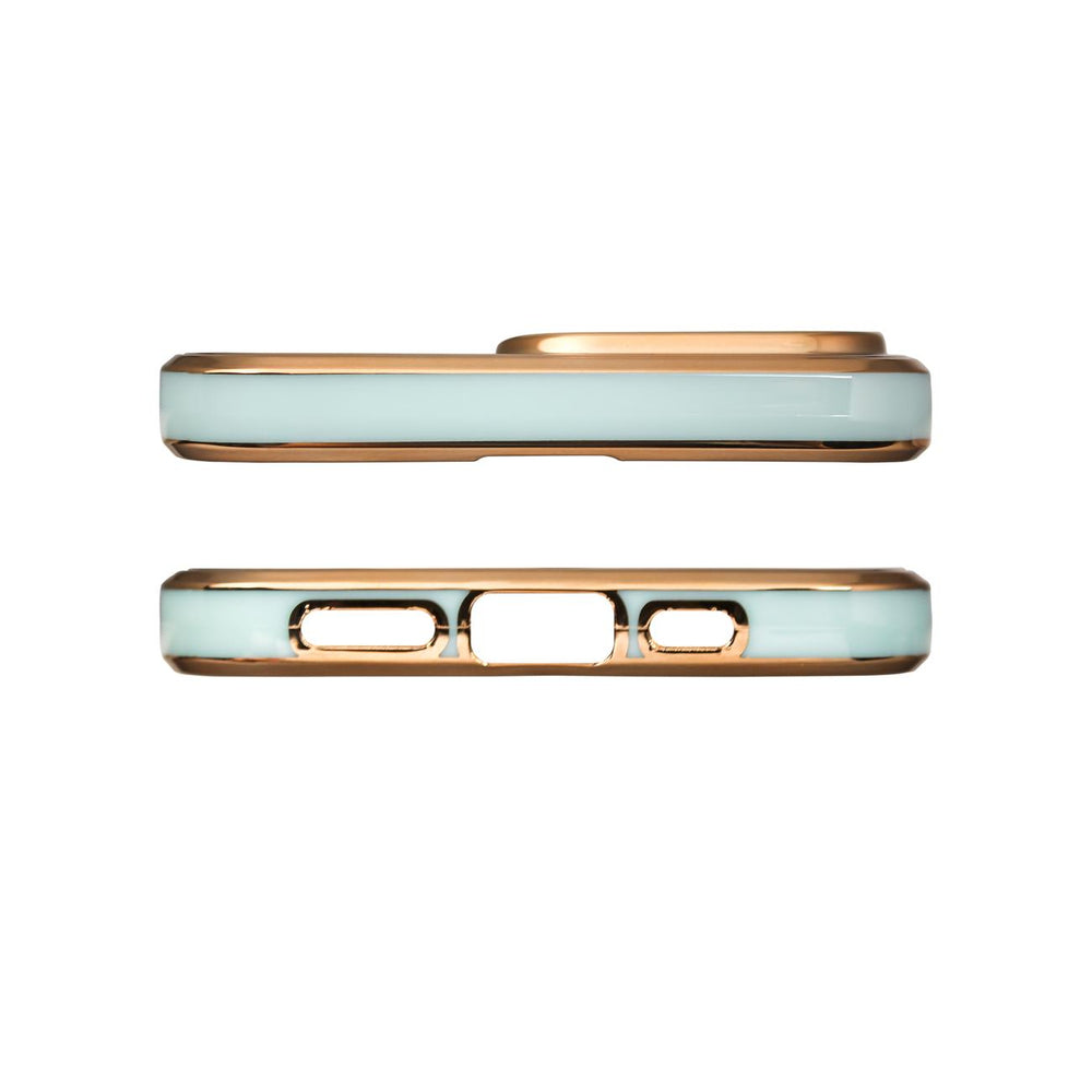 Lighting Color Case for Xiaomi Redmi Note 11 gel cover med guldramme mint