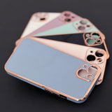 Lighting Color Case for Xiaomi Redmi Note 11 gel cover med guldramme mint