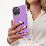 Aurora Case Case for iPhone 12 Pro Max Neon Gel Cover Purple