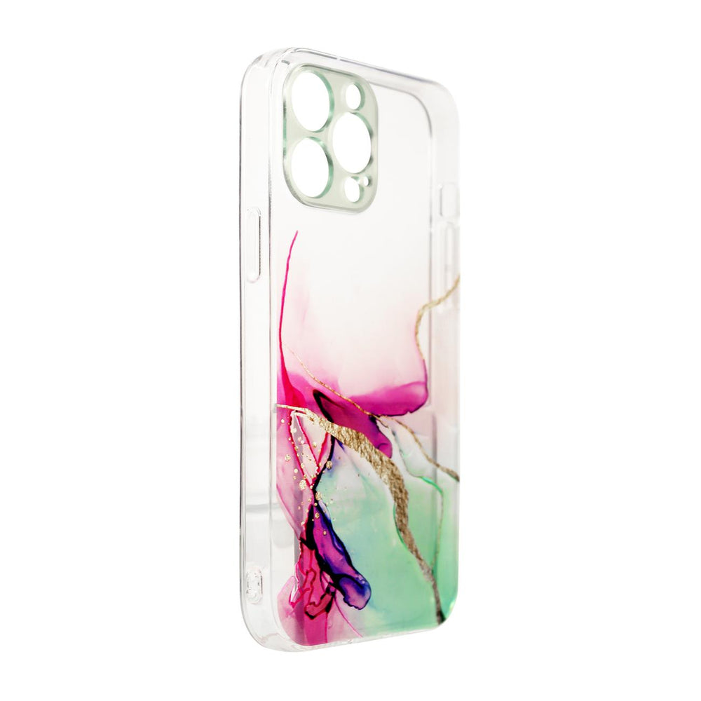 Marmor Case til iPhone 12 Pro Max Gel Cover Mint Marmor