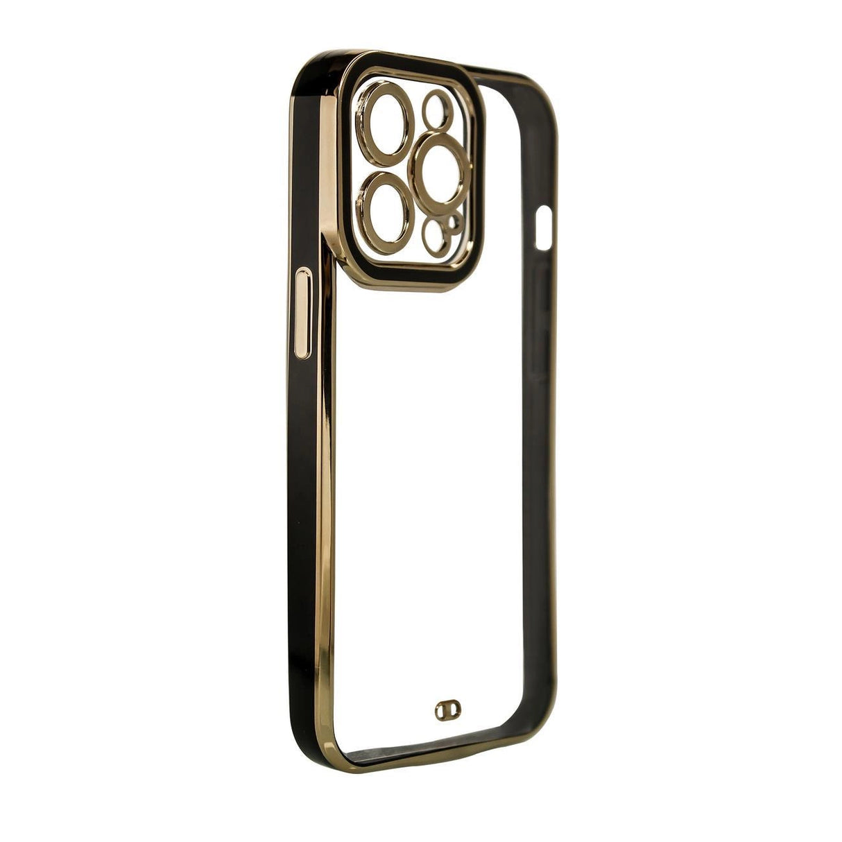 Fashion Case Case til Samsung Galaxy A12 5G Gold Frame Gel Cover Sort