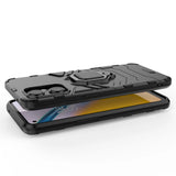 Ring Armor tough hybrid case cover + magnetic holder for OnePlus Nord N20 5G black