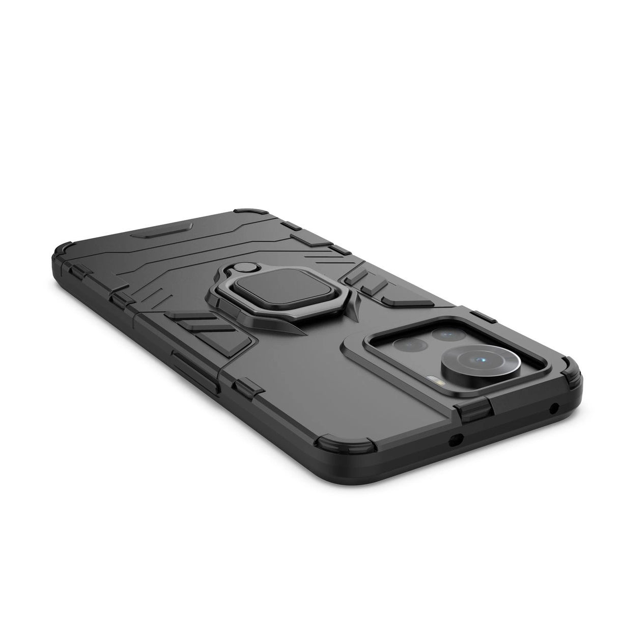 Ring Armor pansrede hybrid case cover + magnetisk holder til OnePlus Ace sort