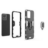 Ring Armor pansrede hybrid case cover + magnetisk holder til OnePlus Ace sort