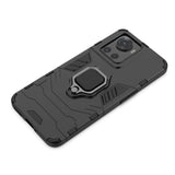 Ring Armor pansrede hybrid case cover + magnetisk holder til OnePlus Ace sort