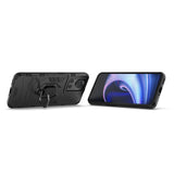 Ring Armor pansrede hybrid case cover + magnetisk holder til OnePlus Ace sort