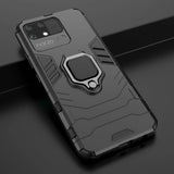 Ring Armor robust hybrid case cover + magnetisk holder Realme Narzo 50A sort