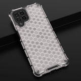 Honeycomb case pansret cover med en gel ramme til Samsung Galaxy M53 5G gennemsigtig
