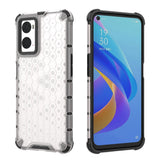 Honeycomb case armored cover with gel frame Oppo A76 / Oppo A36 / Realme 9i transparent