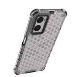 Honeycomb case armored cover with gel frame Oppo A76 / Oppo A36 / Realme 9i transparent