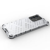 Honeycomb case pansret cover med en gel ramme til Vivo V23 5G gennemsigtig