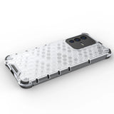 Honeycomb case pansret cover med en gel ramme til Vivo V23 5G gennemsigtig
