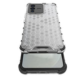 Honeycomb case pansret cover med en gel ramme til Vivo V23 5G gennemsigtig