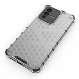 Honeycomb case pansret cover med en gel ramme til Vivo V23 5G gennemsigtig