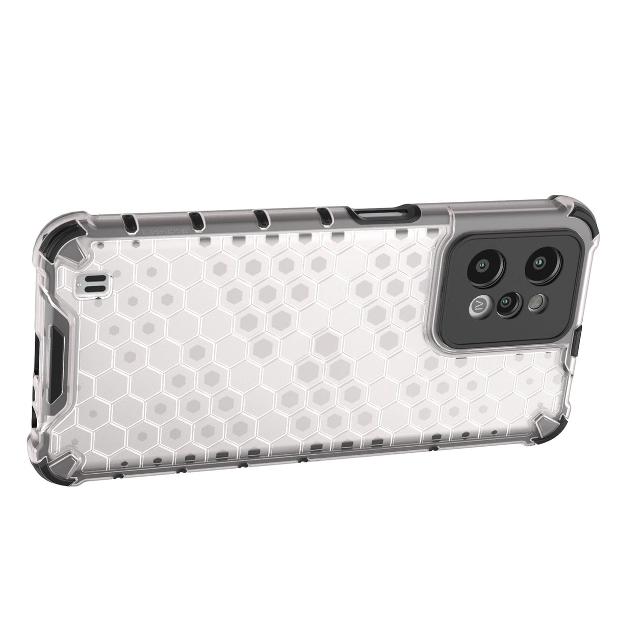 Honeycomb case pansret cover med en gel ramme Realme C31 gennemsigtig