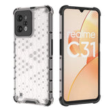 Honeycomb case pansret cover med en gel ramme Realme C31 gennemsigtig