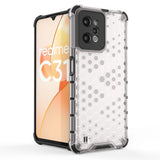Honeycomb case pansret cover med en gel ramme Realme C31 gennemsigtig