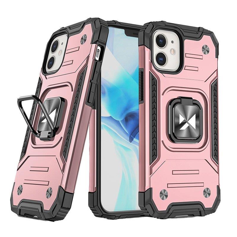 Wozinsky Ring Armor iPhone 14 Plus Armored Case Magnetisk Holder Ring Gold