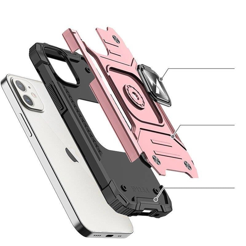 Wozinsky Ring Armor case til iPhone 14 Plus pansret cover magnetisk holder guldring
