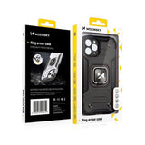 Wozinsky Ring Armor case til iPhone 14 Plus pansret cover magnetisk holder ring rød
