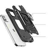 Wozinsky Ring Armor iPhone 14 Plus Hybrid Armored Case + Magnetisk Holder Sort