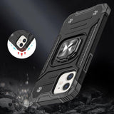 Wozinsky Ring Armor iPhone 14 Plus Hybrid Armored Case + Magnetisk Holder Sort
