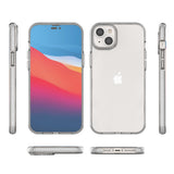 Spring Case til iPhone 14 Plus silikone dække med lysblå ramme