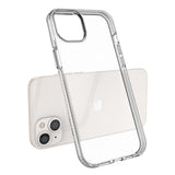 Spring Case til iPhone 14 Plus silikone dække med lysblå ramme
