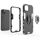 Ring Armor case til iPhone 14 Pro pansret cover magnetisk holder ring sort
