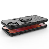 Ring Armor Case for iPhone 14 Pro pansret cover magnetisk holder ring sort