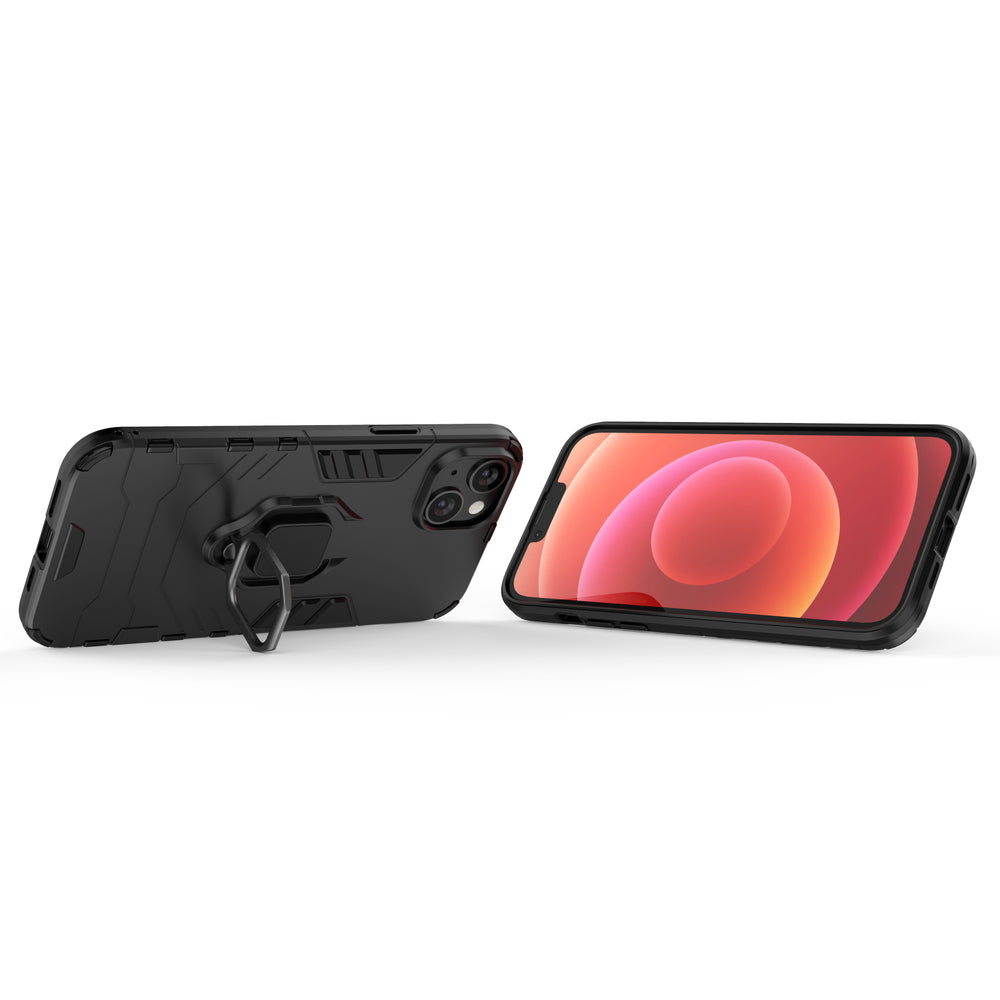 Ring Armor Case for iPhone 14 Pro pansret cover magnetisk holder ring sort