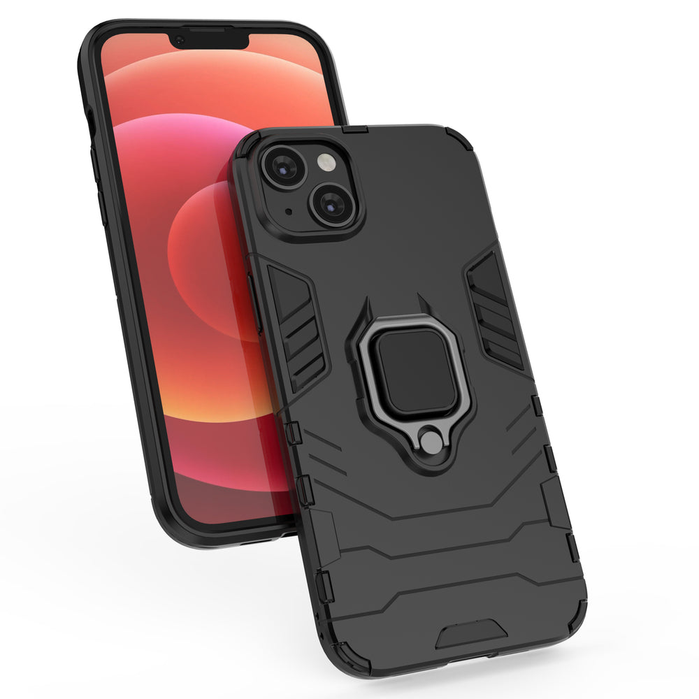 Ring Armor Case for iPhone 14 Pro pansret cover magnetisk holder ring sort