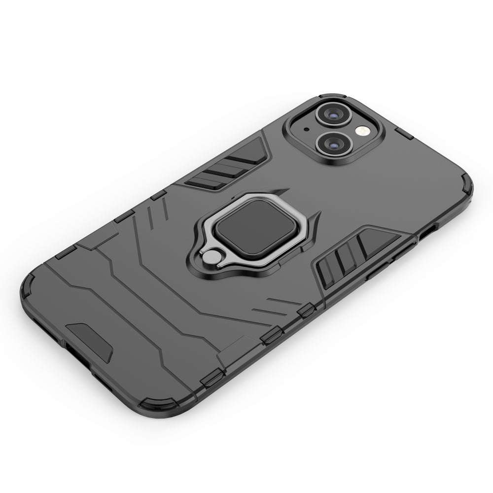 Ring Armor case til iPhone 14 Pro Max pansret cover magnetisk holder ring sort