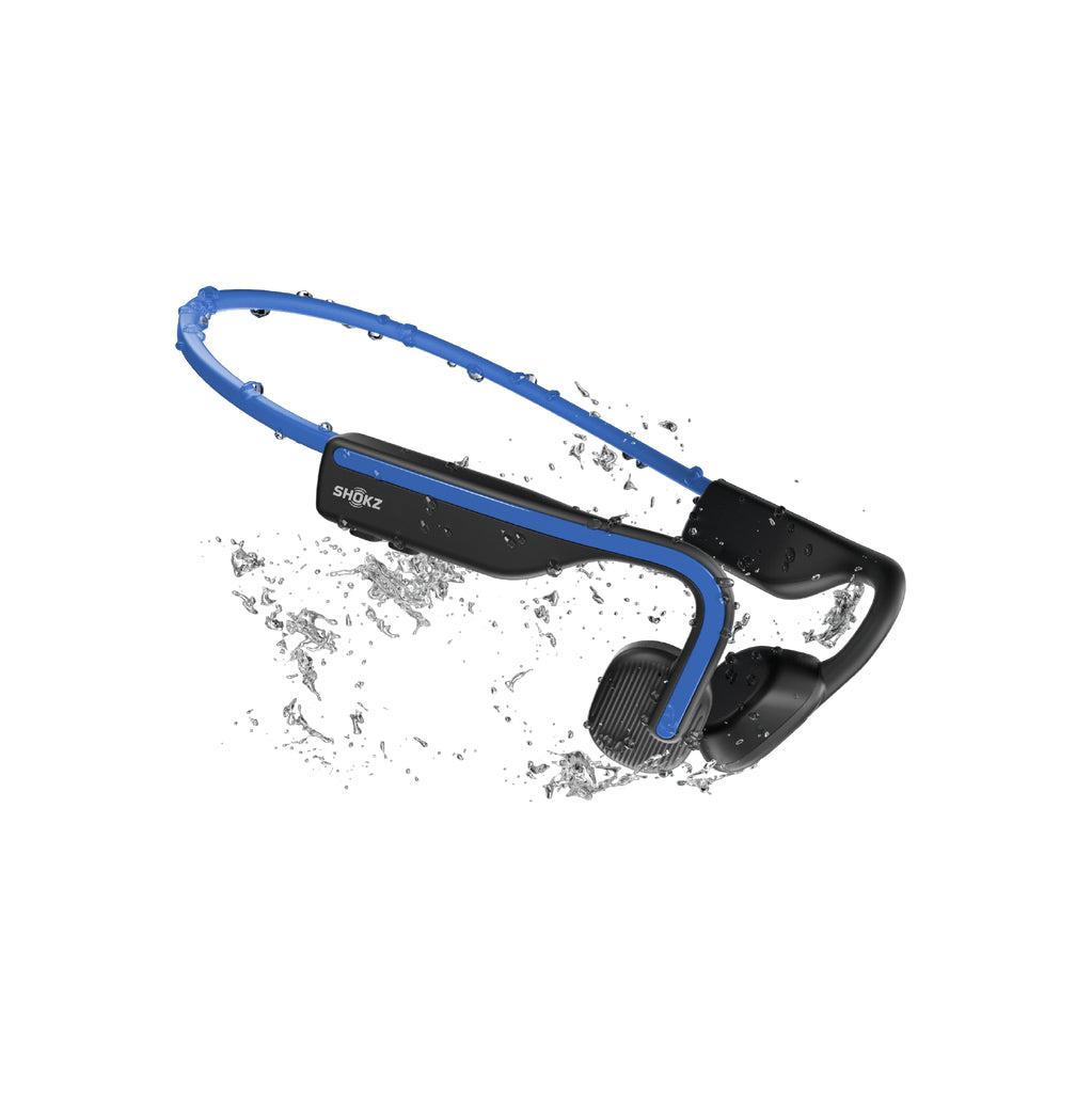 Shokz OpenMove bone conduction open-ear headphones blue